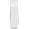Ekena Millwork Bellingham Architectural Grade PVC Gable Bracket, 60"W x 12 1/2"H x 4"D x 6"F, 5/12 Pitch GBP060X13X0406BEL00 - alternate 2